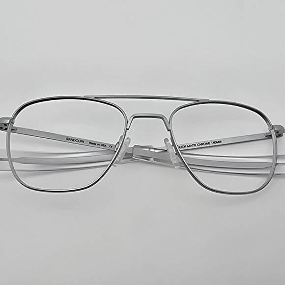 *SOLD* Randolph Engineering Aviator AF Bayonet Matte Chrome Sunglasses Frame - Picture 11 of 13